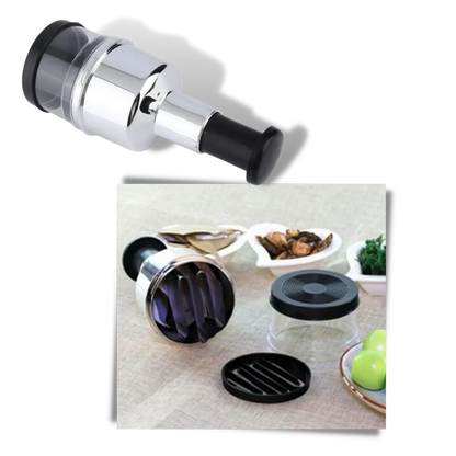 Durable stainless steel garlic press, a versatile kitchen tool for efficient food preparation.