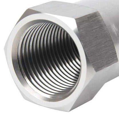 Engine light eliminator: O2 sensor adapter with mini catalytic converter for universal exhaust systems.