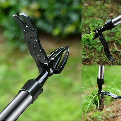 Stand up weed puller tool for effortless gardening. Removes weeds & roots easily from your yard.