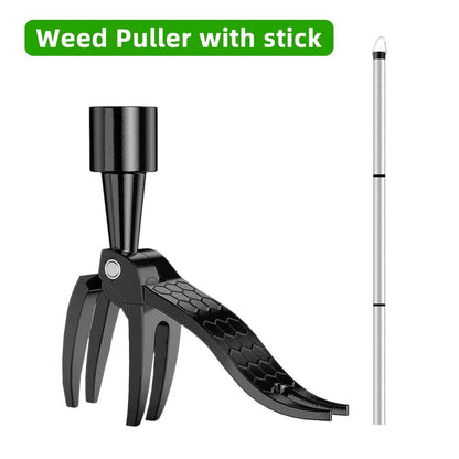Stand up weeder with ergonomic handle, perfect for quick, precise root removal in your garden.