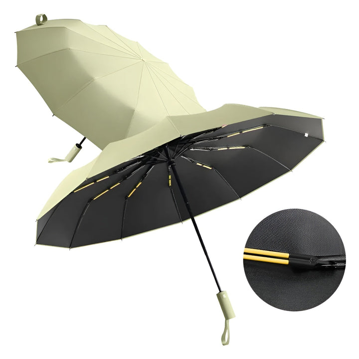 Portable StormShield folding umbrella, perfect for travel & easy carrying, with UV protection.