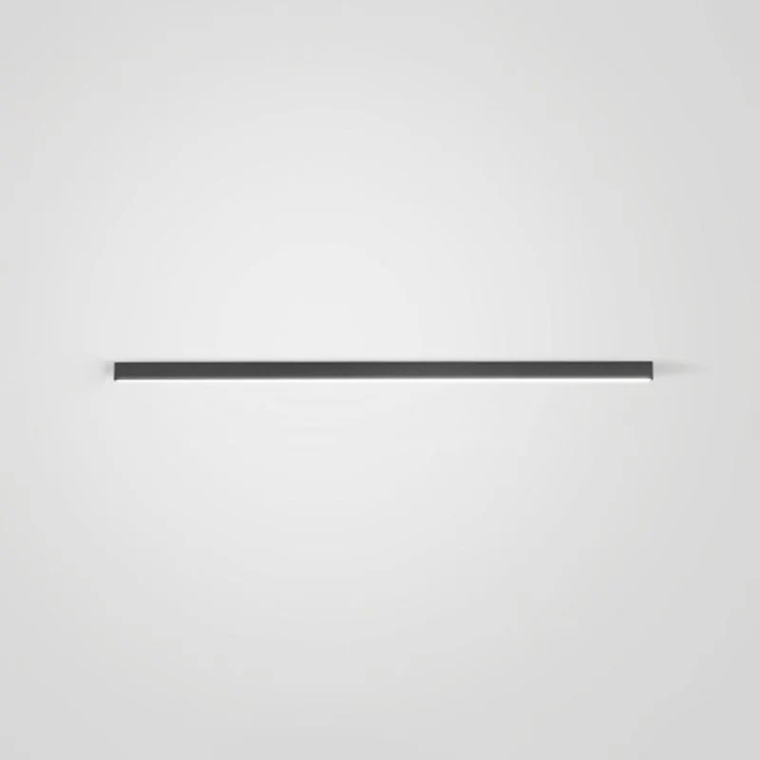 Sleek metal fixture Stratum Industrial Linear LED ceiling light, modern design for home decor.