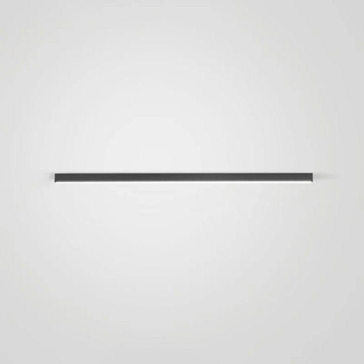 Sleek metal fixture Stratum Industrial Linear LED ceiling light, modern design for home decor.