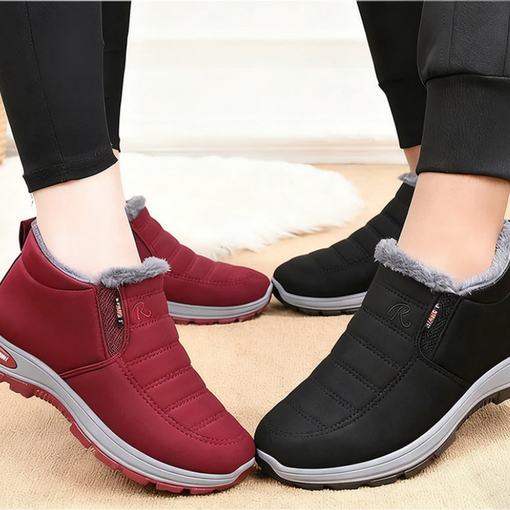Fashionable women's orthopedic ankle boots, offering warmth, support & comfort for winter.