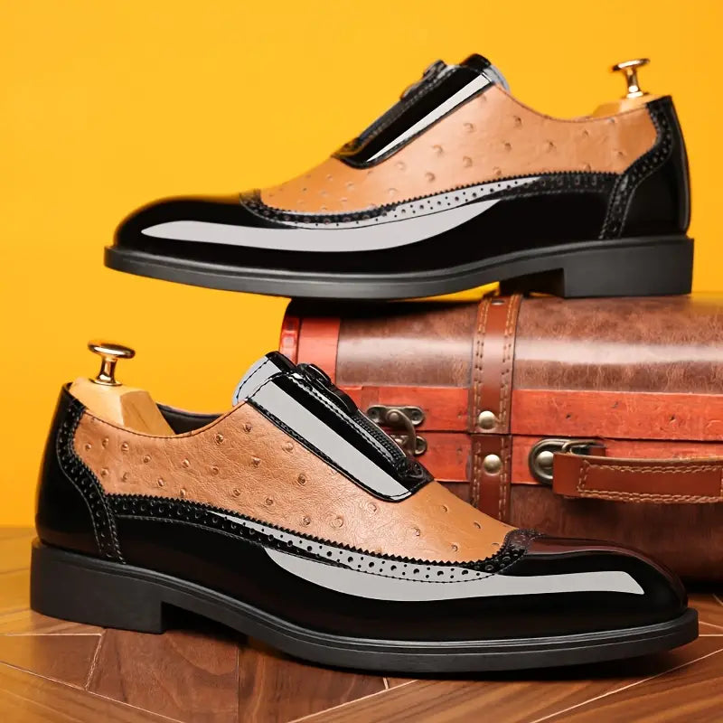Comfortable men's slip-on loafers, perfect dress shoes for office or special occasions.