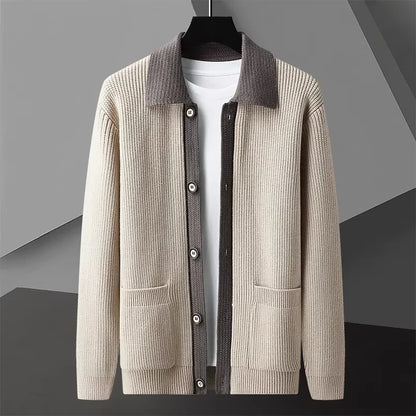 Stylish men's cardigan for cozy comfort. Perfect for casual wear and fall layering.