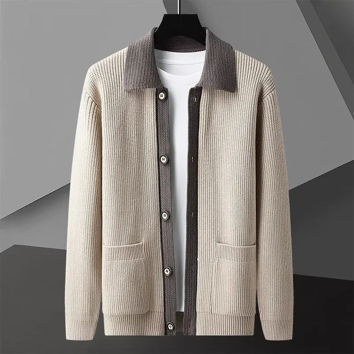 Stylish men's cardigan for cozy comfort. Perfect for casual wear and fall layering.