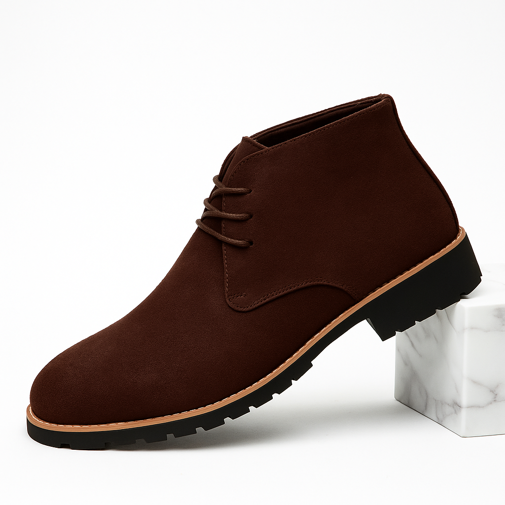 Versatile men's chukka boots, ideal for both casual footwear and stylish dress wear. All-day comfort.