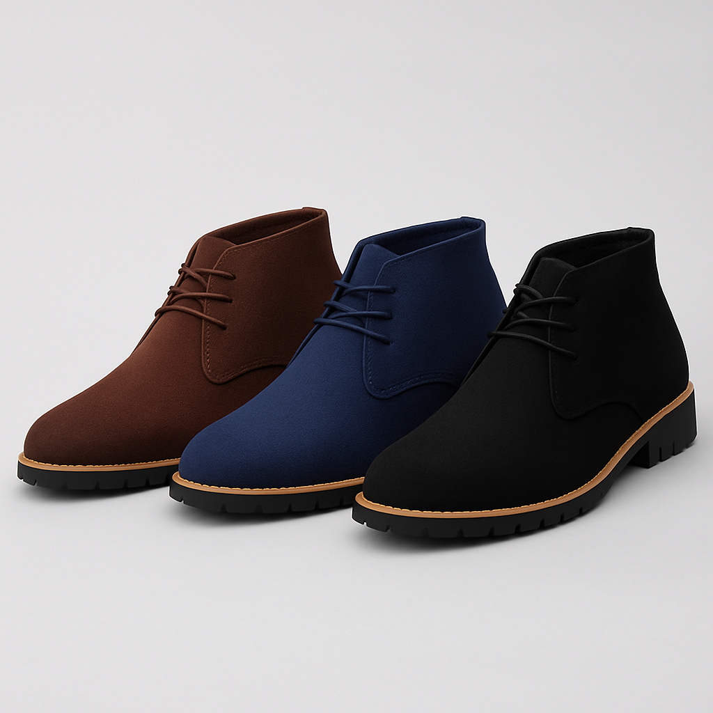 Classic men's chukka boots for a stylish look and comfortable everyday wear. Perfect casual footwear.
