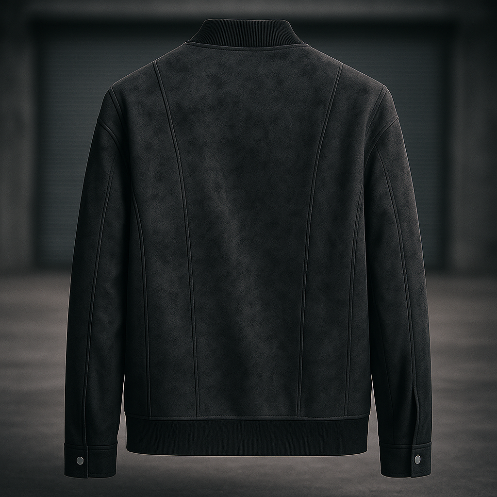 Men's premium coffee brown bomber jacket, a stylish & comfortable choice for fall outerwear.