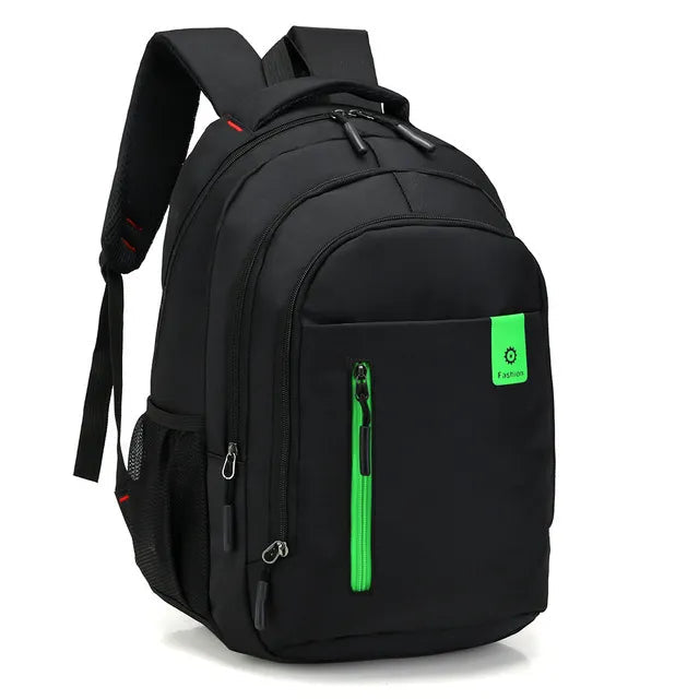Modern, stylish women's waterproof backpack, blending fashion with multi-compartment functionality.