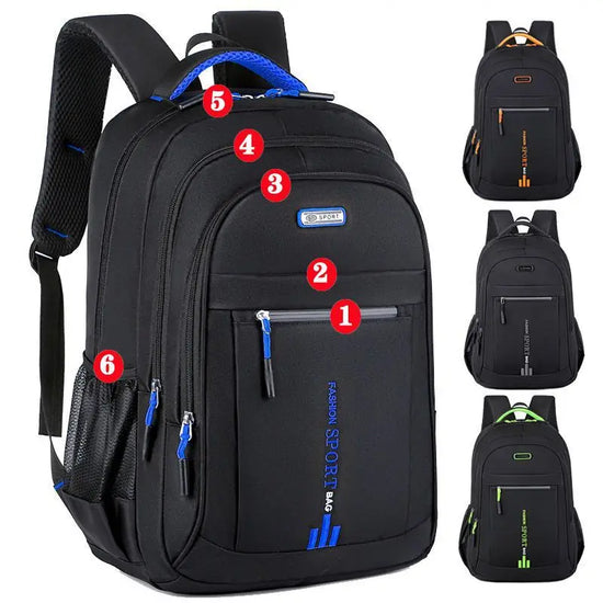 Ergonomic women's waterproof backpack with breathable back panel & adjustable straps for all-day comfort.