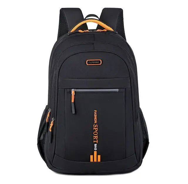 Durable women's waterproof travel backpack, featuring side pockets & sturdy construction for adventures.
