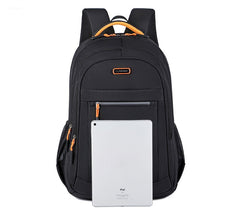 Comfortable women's multi-compartment backpack, waterproof, with padded straps for daily commute.