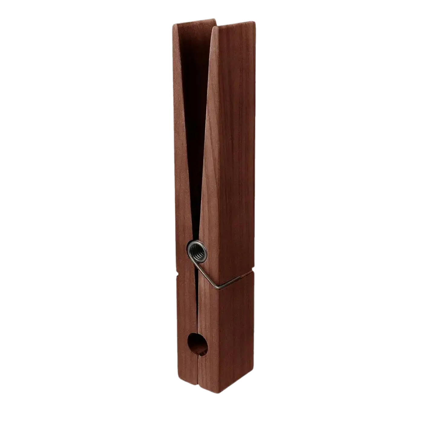 Elegant wooden towel holder, an oversized clamp bringing modern style to bathroom & kitchen decor.