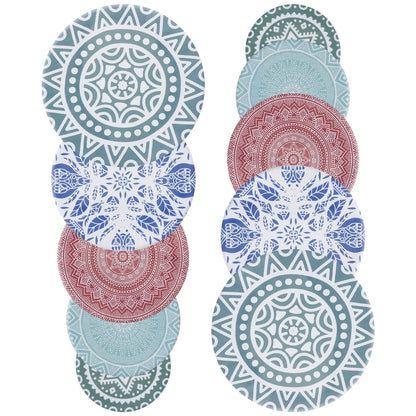 Maintain freshness with these stylish, reusable bowl covers, 10-piece set. Ideal for eco-friendly food storage.