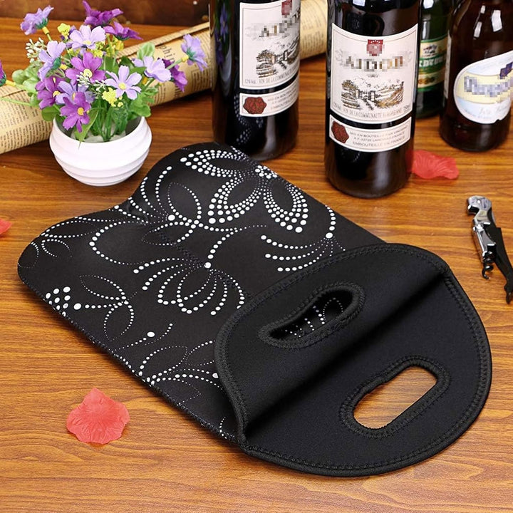 Sleek unisex wine cooler, fits two bottles, insulated for perfect serving temperature.