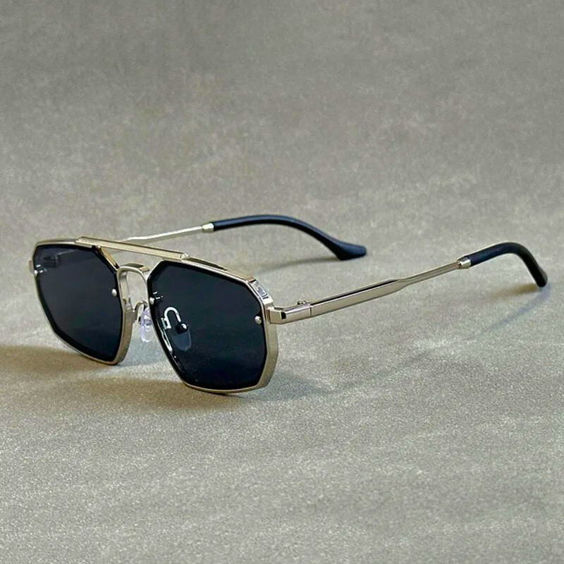 Lightweight unisex aviator sunglasses. Modern geometric design provides essential UV protection for your eyes.