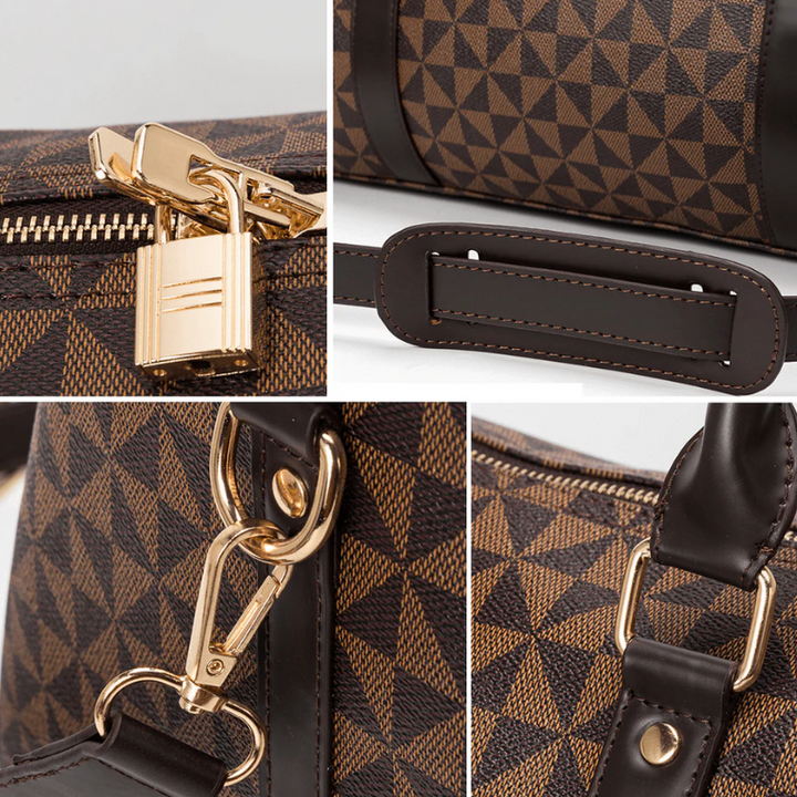 Premium quality unisex duffle bag for travel, a stylish & versatile carry-on. Ideal for weekend getaways.