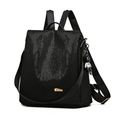 Durable anti-theft women's travel bag featuring sturdy zippers & water-resistant oxford fabric.