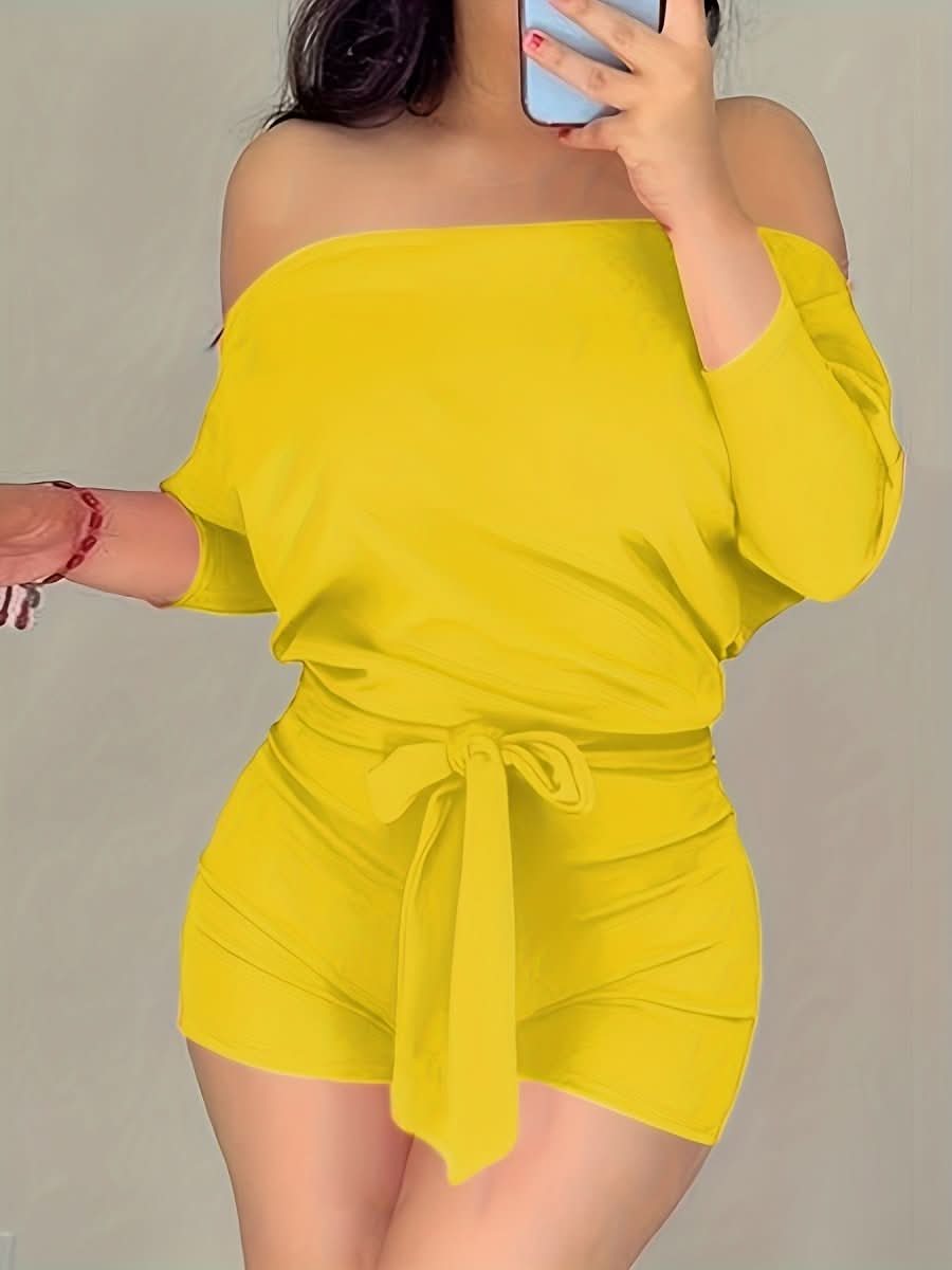 Chic batwing jumpsuit for women, designed for stylish comfort. Ideal for summer fashion & relaxed elegance.