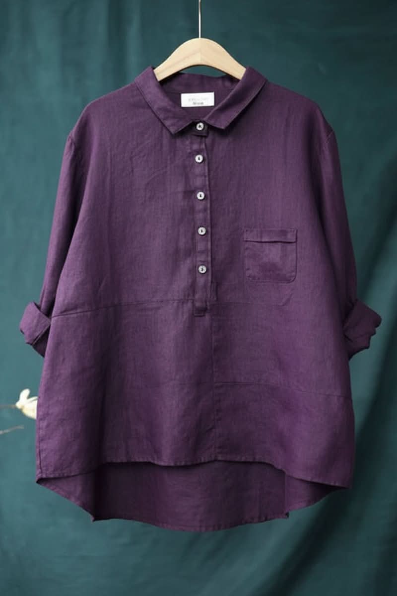 Comfortable women's everyday blouse, a stylish long-sleeve pullover perfect for casual wear.