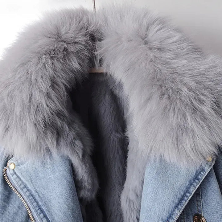 Elegant women's outerwear jacket, providing ultimate comfort and effortless style for cozy winter layering.