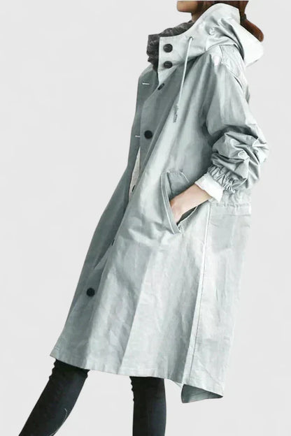 Weather-resistant women's casual coat, comfortable & stylish rain protection. Ideal everyday jacket.