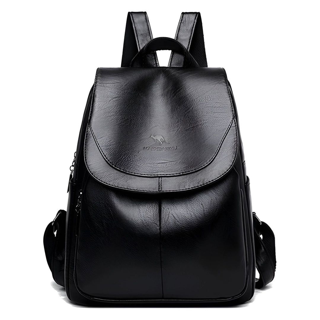 Stylish women's genuine leather backpack. A comfortable rucksack perfect for daily commutes, travel, and fashion.