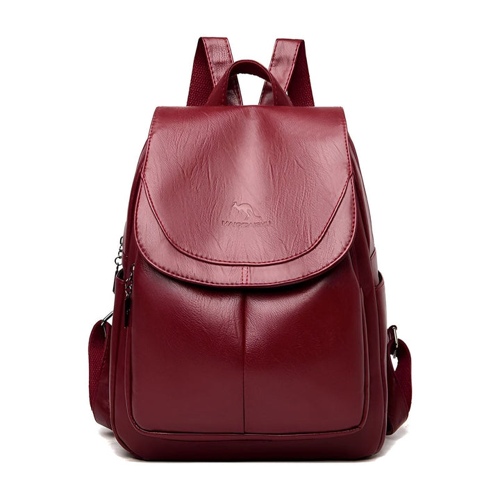 Elegant women's leather rucksack, ideal for daily use, office, and travel. A versatile & comfortable daily backpack.