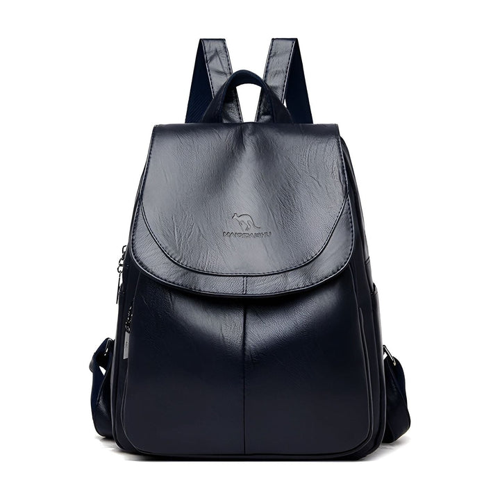 Fashionable women's leather backpack, a comfortable and waterproof rucksack for stylish daily life & travel.