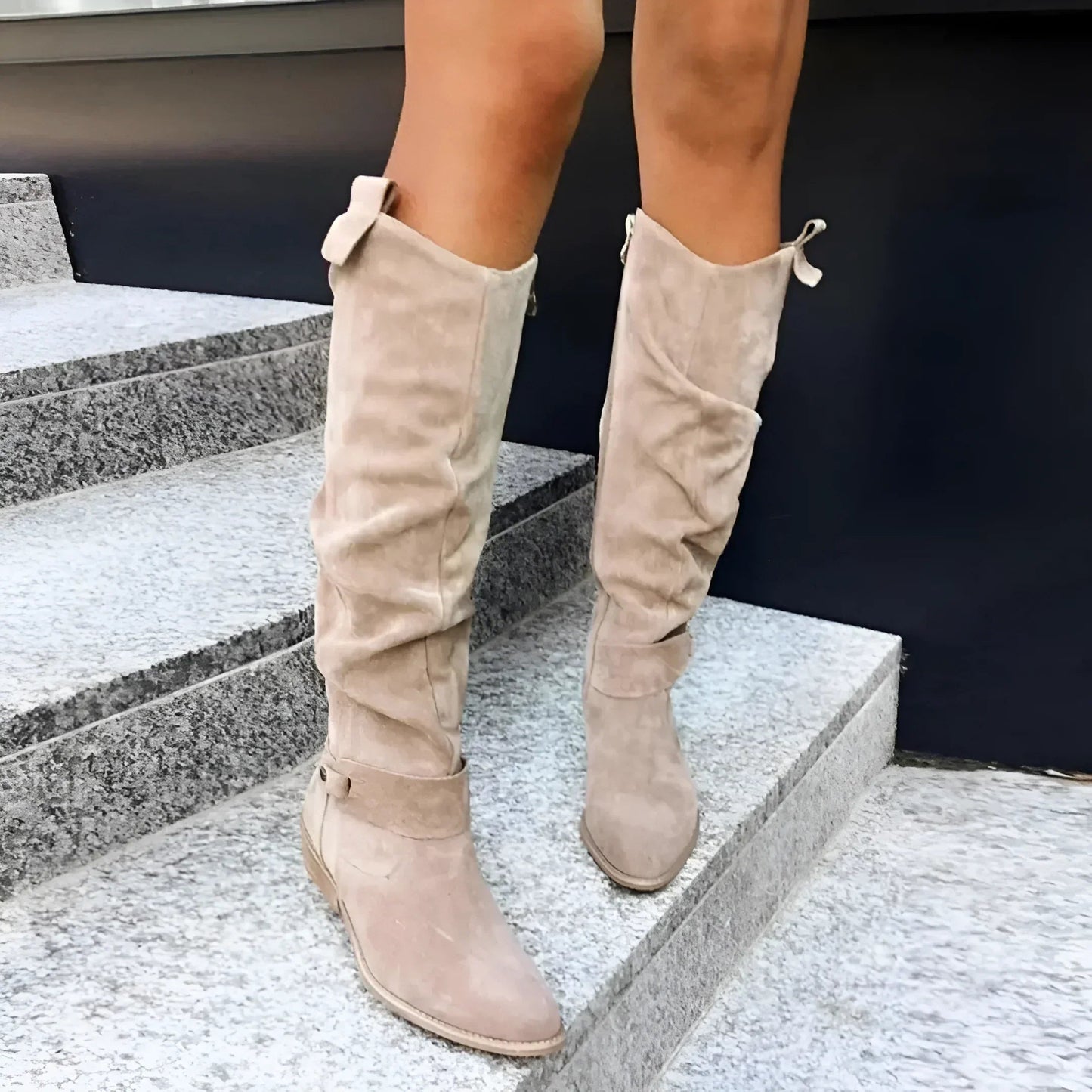 Fashionable women's tall boots. Elegant knee high design with side zipper for effortless fall & winter styling.