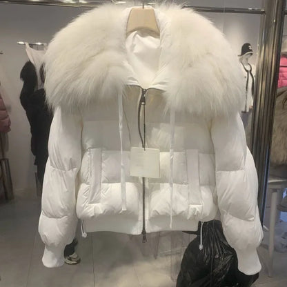 Modern women's lightweight puffer jacket. Stylish & warm casual outerwear, great for fall, winter, and everyday wear.