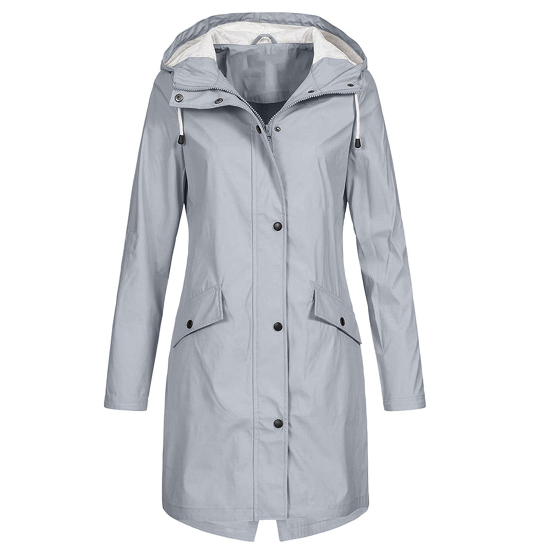 Lightweight waterproof outerwear for women, a stylish rain jacket providing essential weather protection.