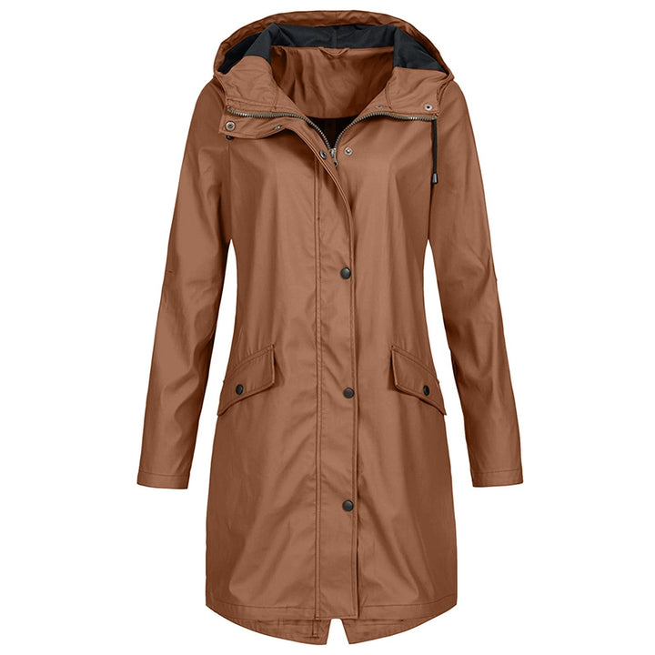 All-season women's rain gear, a lightweight & breathable hooded coat for ultimate comfort in rain.