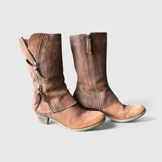 Stylish women's orthopedic boots, offering comfortable support for everyday wear, ideal for fall & winter.