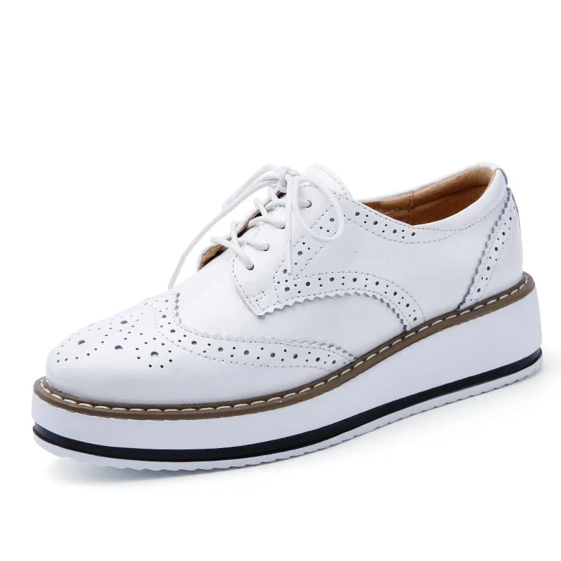 Lightweight & supportive women's oxford platform shoes. Stylish, comfortable footwear for all-day wear.