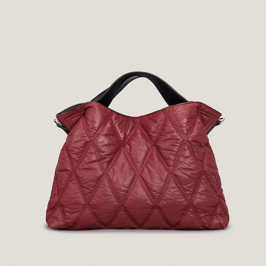 Elegant women's quilted tote bag. A spacious fashion shoulder bag, perfect for all your everyday essentials.