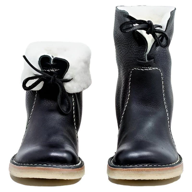 Stylish women's wool-lined winter boots with cozy comfort, perfect for cold weather and everyday wear.