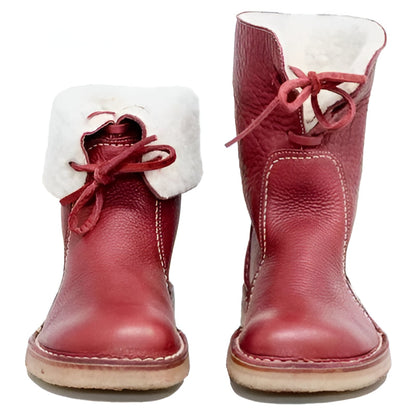 Women's cozy wool-lined winter boots, offering ultimate comfort and style. Ideal for cold weather and casual everyday wear.