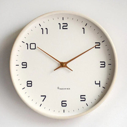 Elegant brown wooden wall clock, silent & timeless, aesthetic centerpiece for both home and office decor.