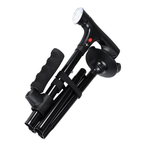 Versatile SureStep folding cane with LED for elderly care, offering reliable support & independent mobility for seniors.