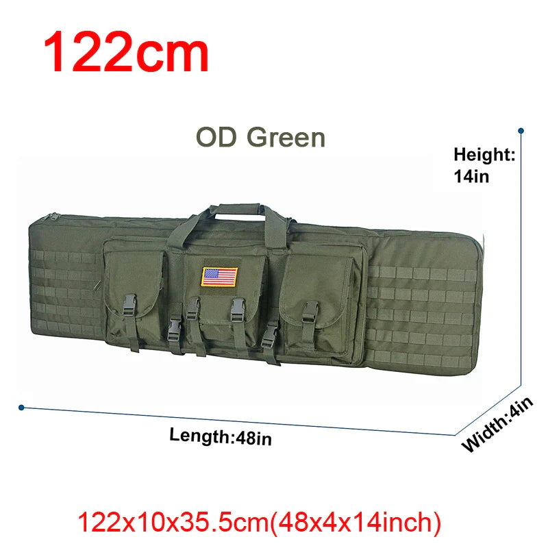 Tactical gun backpack, black, superior protection for two firearms, ideal for missions