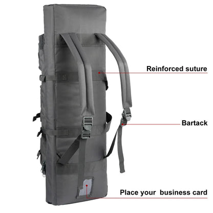 MOLLE system tactical gun bag, main compartment for two rifles, ideal for airsoft
