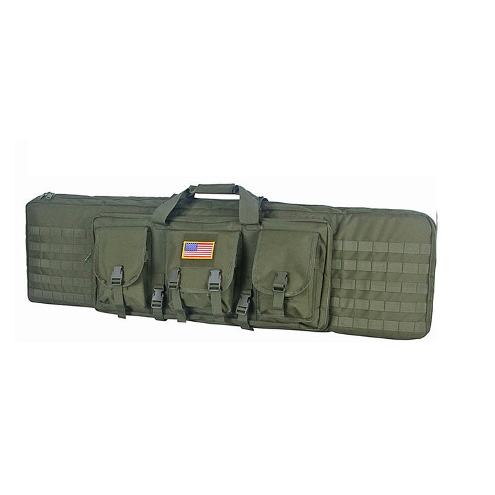Shooting range tactical backpack, ample space for two rifles and shooting accessories