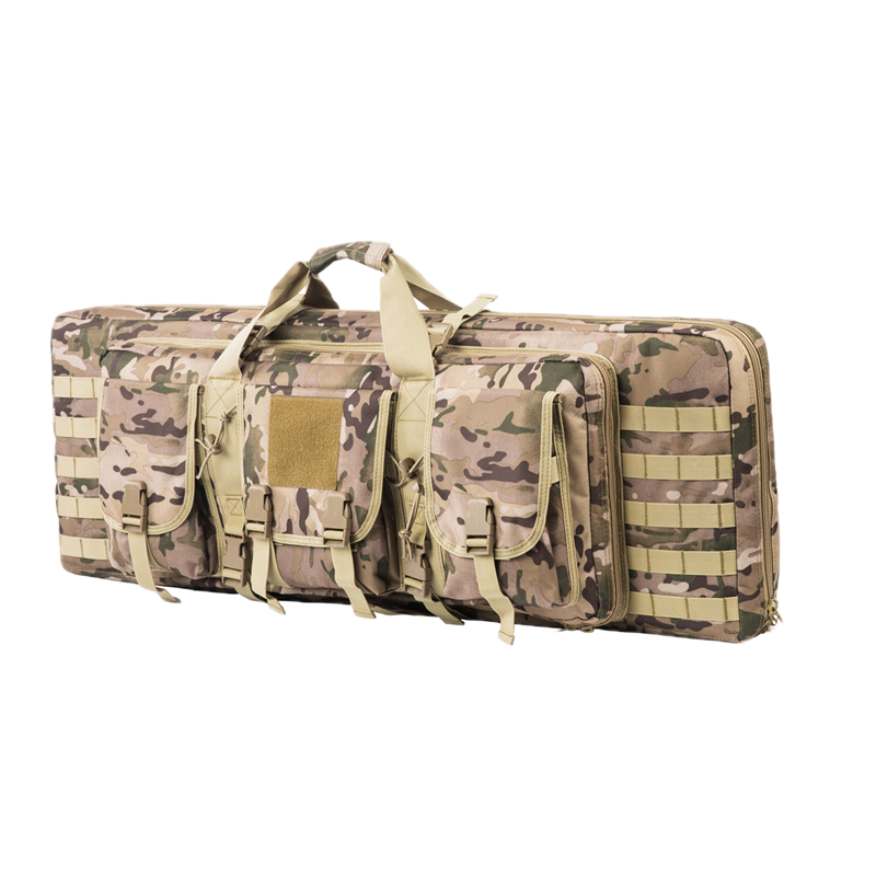 Double rifle case for tactical operations, robust construction, secure transport