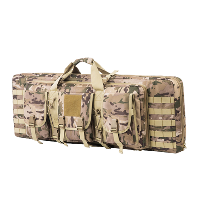 Double rifle case for tactical operations, robust construction, secure transport