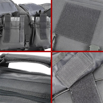 Hunting backpack with dual rifle storage, rugged design, suitable for all outdoor gear