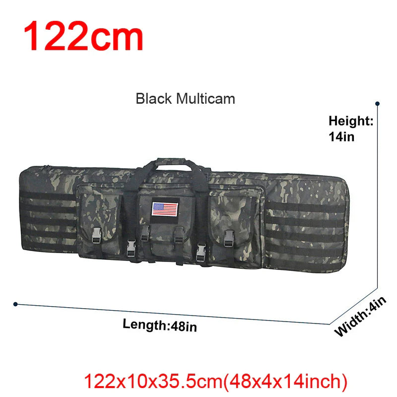 Gun bag tactical, padded interior, carrying handles & shoulder straps, secure rifle carry