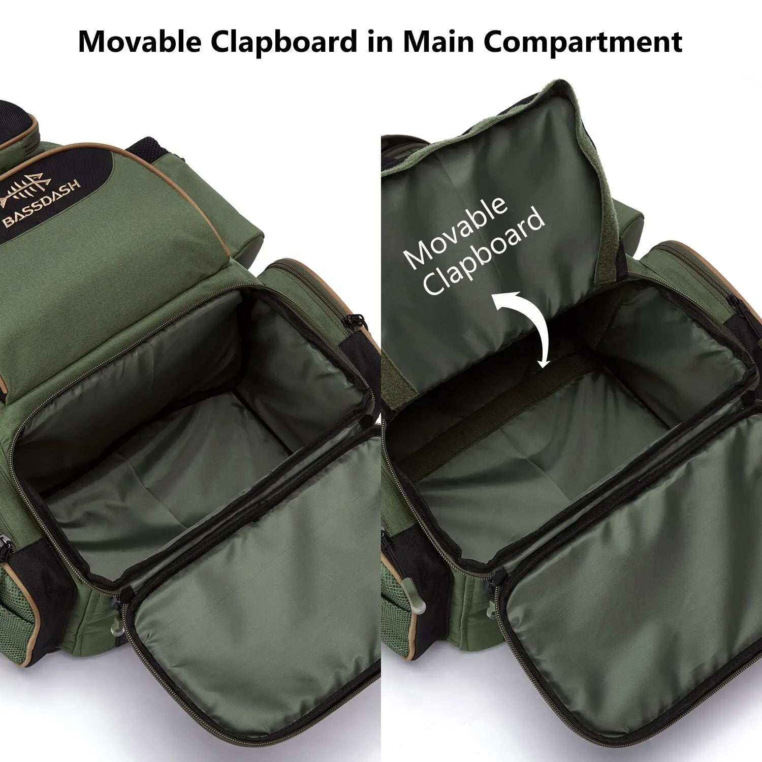 Angler's tactical fishing backpack, waterproof, ideal for tackle, outdoor equipment, and camping